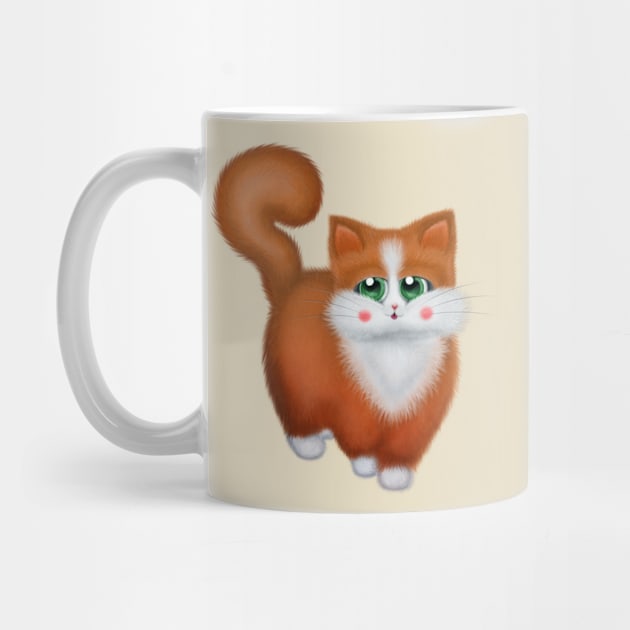 Cute Ginger Cat by DeneboArt